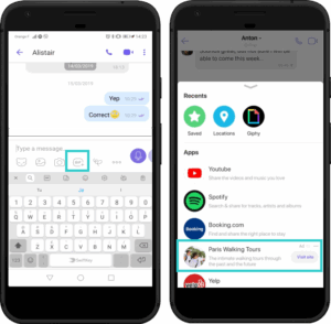 Chat extensions — дополнения для чата